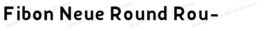 Fibon Neue Round Rou字体转换